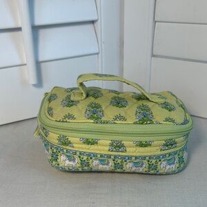 Vera Bradley Citrus Quilted Cotton Jewelry Roll Vanity Bag